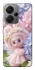 Чохол на Xiaomi Redmi Note 13 Pro+ Labubu & Flowers ver.1 фото 1 з 1