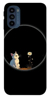 Чохол на Motorola Moto G41 Cat and flower фото 1 з 1