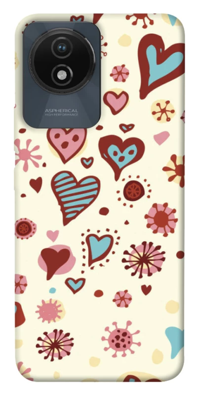 Чехол на Vivo Y02 Pretty hearts фото 1 из 1