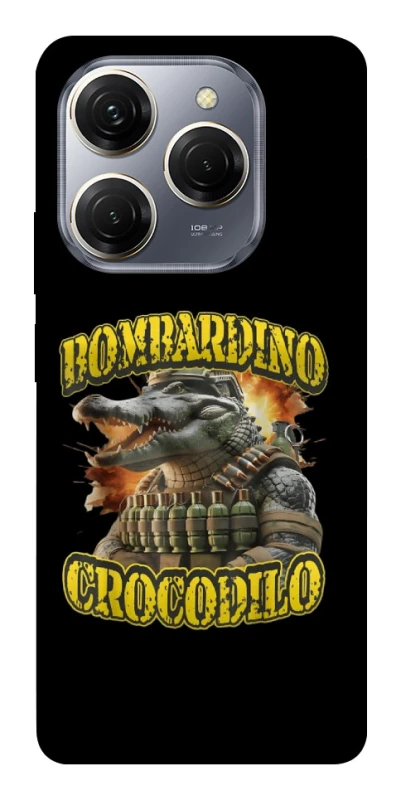 Чохол на TECNO Spark 20 Pro Bombardino Crocodilo фото 1 з 1