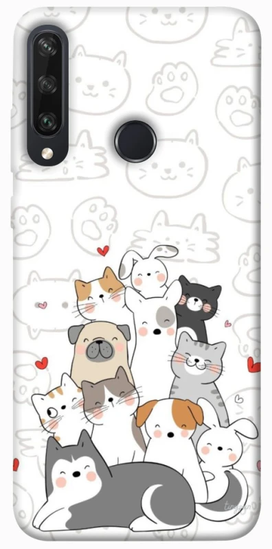 Чохол на Huawei Y6p Funny Pets фото 1 з 1