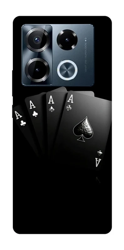 Чохол на Infinix Note 40 Pro 4G Black Cards фото 1 з 1