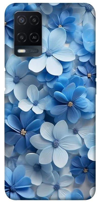 Чохол на Oppo A54 4G Сині квіти фото 1 з 1