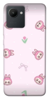 Чохол на Realme C30 Labubu Flower фото 1 з 1