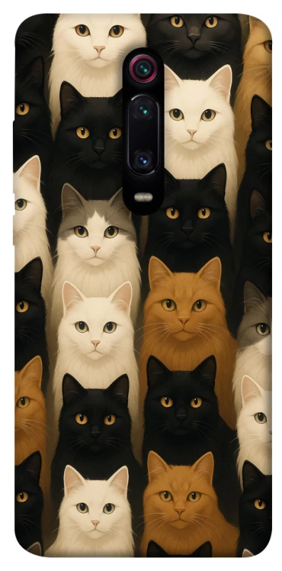 Чехол на Xiaomi Redmi K20 / K20 Pro / Mi9T / Mi9T Pro Colorful Cat Collage фото 1 из 1