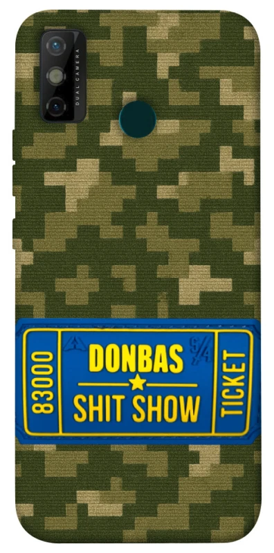 Чохол на TECNO Spark 6 Go Donbas ticket фото 1 з 1