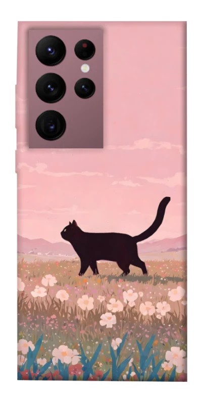Чохол на Samsung Galaxy S22 Ultra cat on a field фото 1 з 1