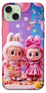 Чехол на Apple iPhone 15 Plus (6.7") Labubu twins ver.2 фото 1 из 1