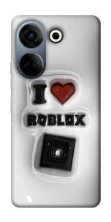 Чохол на TECNO Camon 20 Pro (CK7n) I love Roblox фото 1 з 1