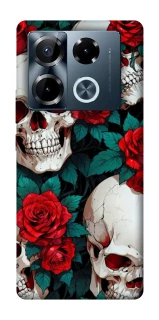 Чехол на Infinix Note 40 Pro 4G skull and rose фото 1 из 1