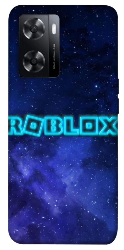 Чохол на Oppo A57s Roblox Space Logo Blue фото 1 з 1