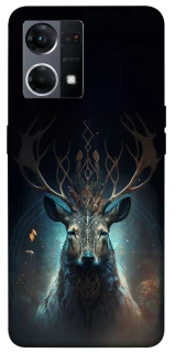 Чехол на Oppo Reno 7 4G Скандинавский олень v2 фото 1 из 1
