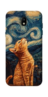 Чехол на Samsung Galaxy J5 (2017) van gogh cat фото 1 из 1