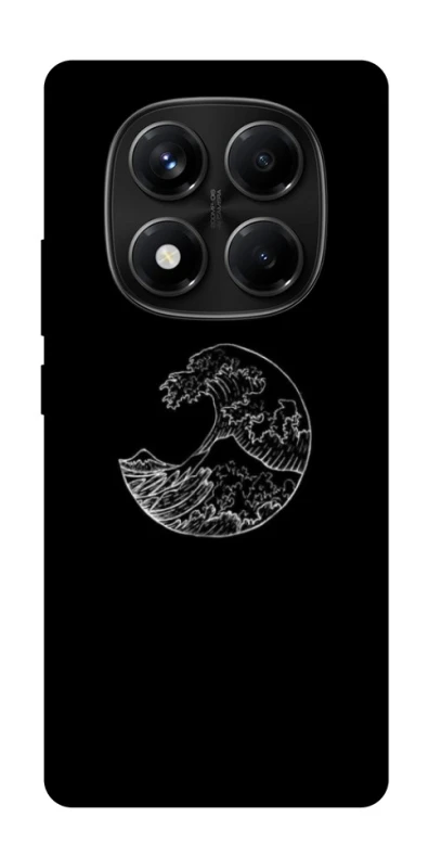 Чохол на Xiaomi Redmi Note 14 Pro 4G Black tsunami фото 1 з 1