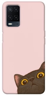 Чехол на Oppo A54 4G Peeping cat фото 1 Чехол на Oppo A54 4G Peeping cat фото 1 из 1