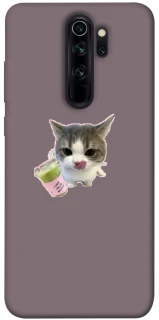 Чехол на Xiaomi Redmi Note 8 Pro cat matcha фото 1 из 1
