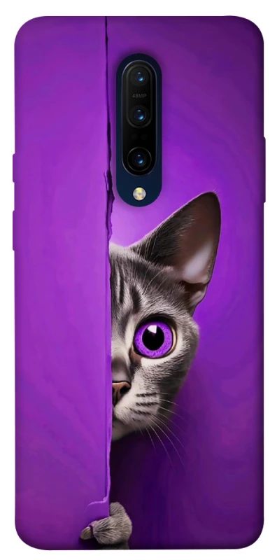 Чехол на OnePlus 7 Pro Кот-подглядыватель фото 1 из 1