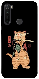 Чохол на Xiaomi Redmi Note 8T Кіт-самурай фото 1 з 1