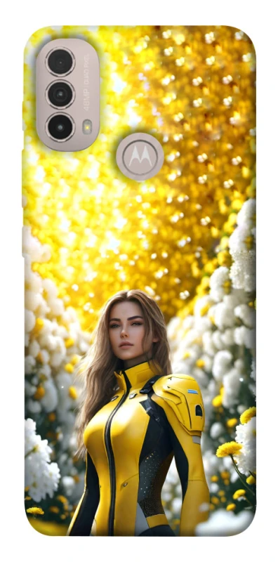 Чохол на Motorola Moto E40 Cyber space girl ver.2 фото 1 з 1