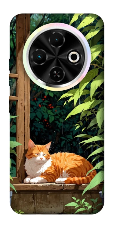 Чехол на TECNO Spark 30C red cat фото 1 из 1