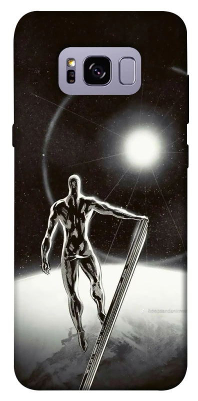 Чехол на Samsung G955 Galaxy S8 Plus Серебряный сёрфер фото 1 из 1