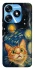 Чехол на TECNO Spark 10 paint cat фото 1 из 1