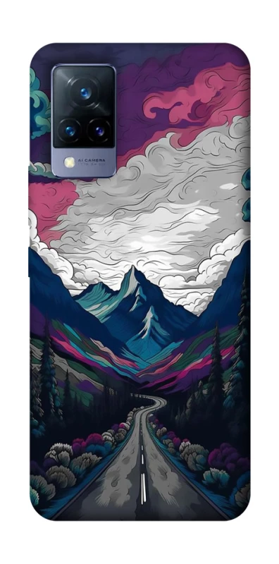 Чехол на Vivo V21 Нарисованные горы фото 1 из 1