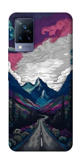 Чехол на Vivo V21 Нарисованные горы фото 1 из 1