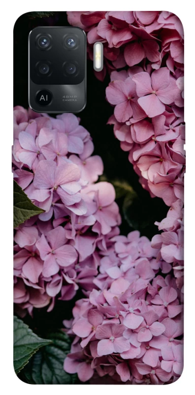Чохол на Oppo Reno 5 Lite Рожеві гартензії фото 1 з 1