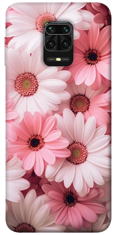 Чехол на Xiaomi Redmi Note 9s / Note 9 Pro / Note 9 Pro Max Розовые цветы v2 фото 1 из 1