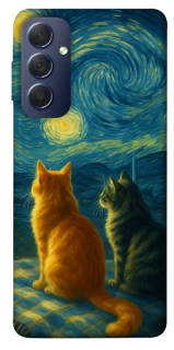 Чохол на Samsung Galaxy M54 5G Cats under the stars фото 1 з 1