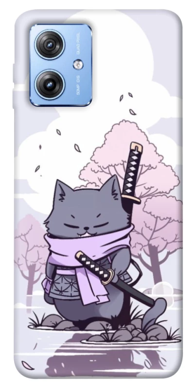 Чохол на Motorola Moto G84 Samurai cat фото 1 з 1