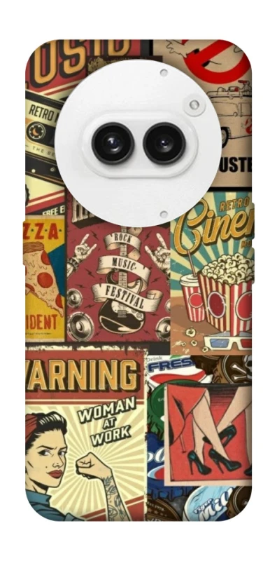 Чехол на Nothing Phone (2a) Retro collage ver.2 фото 1 из 1