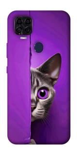 Чехол на ZTE Blade v2020 Кот-подглядыватель фото 1 из 1