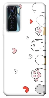 Чехол на TECNO Camon 17 Pro Paws фото 1 из 1