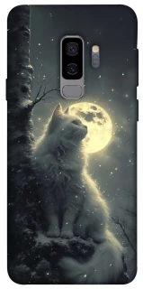 Чохол на Samsung Galaxy S9+ Кіт під місяцем фото 1 з 1