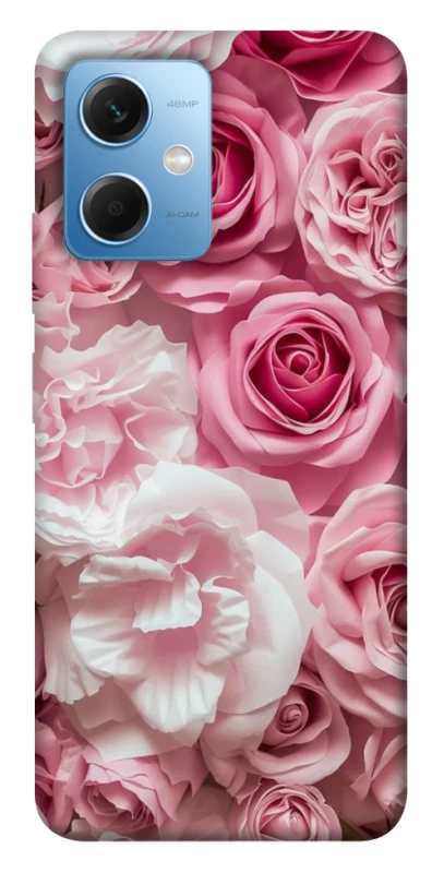 Чехол на Xiaomi Redmi Note 12 5G Розовые цветы фото 1 из 1