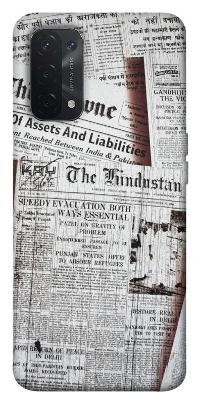 Чохол на Oppo A54 5G / A74 5G Газети фото 1 з 1