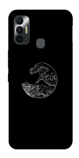 Чохол на TECNO Spark 7 Black tsunami фото 1 з 1