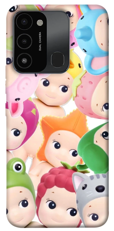 Чохол на TECNO Spark 8C Fruit-Zoo Kaleidoscope фото 1 з 1