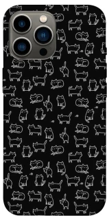 Чохол на Apple iPhone 12 Pro Max (6.7") Black Cats фото 1 Чохол на Apple iPhone 12 Pro Max (6.7") Black Cats фото 1 з 1