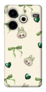 Чехол на TECNO Pova 6 Neo (LI6) Labubu Green Heart фото 1 из 1
