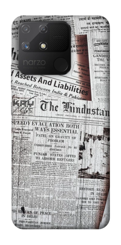 Чехол на Realme Narzo 50A Газеты фото 1 из 1