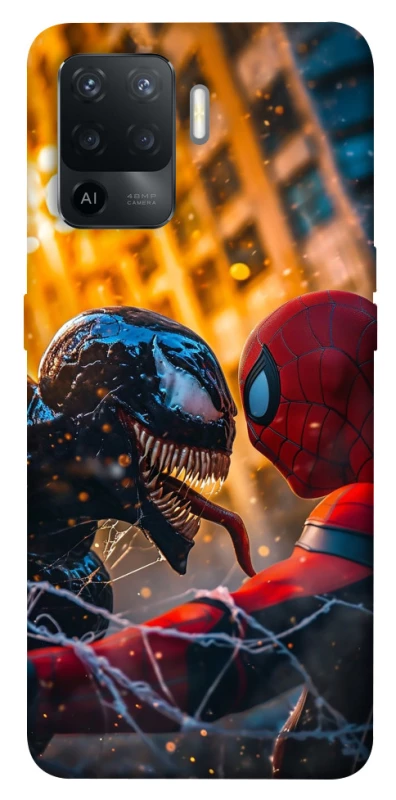 Чохол на Oppo Reno 5 Lite Venom vs Spiderman фото 1 з 1