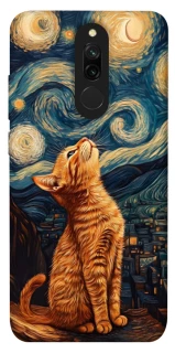 Чохол на Xiaomi Redmi 8 van gogh cat фото 1 з 1