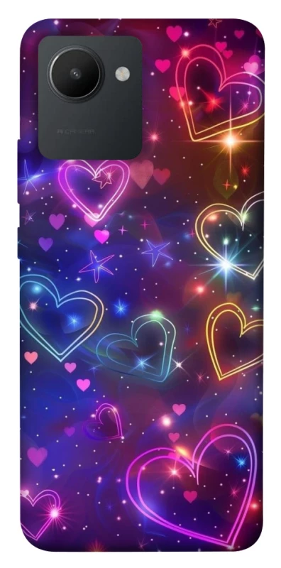 Чехол на Realme C30s Drawn hearts фото 1 из 1