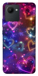 Чохол на Realme C30s Drawn hearts фото 1 з 1