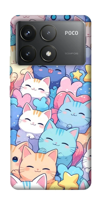 Чехол на Xiaomi Poco F6 Pro Funny Kittens ver.3 фото 1 из 1