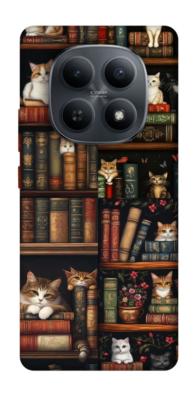 Чохол на Xiaomi Redmi Note 15 4G/5G (EU) Cats & Books фото 1 з 1
