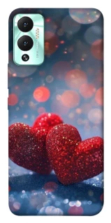 Чехол на Infinix Hot 12 Play Red hearts фото 1 из 1